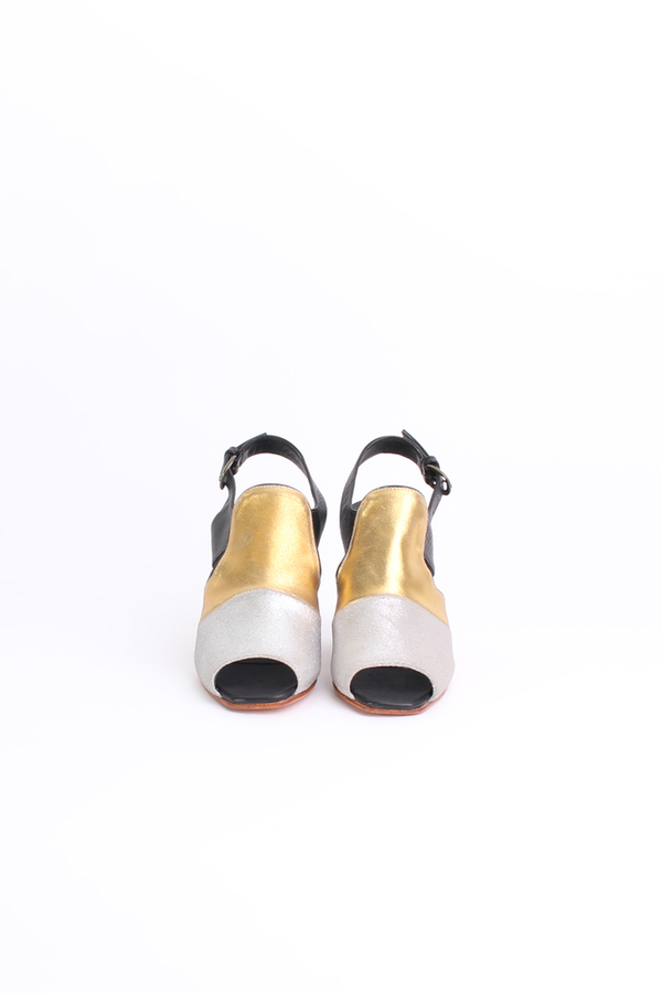 Rachel Comey Vala heel in metallic Rachel Comey Vala heel in metallic