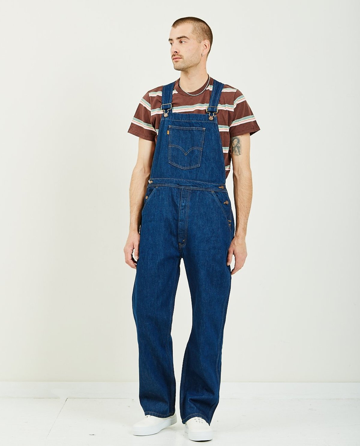 vision bib & brace denim