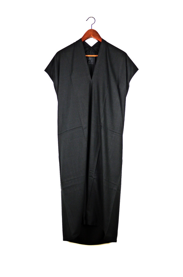 Miranda Bennett Everyday Dress, Oversized, Black Silk Noil Miranda Bennett Everyday Dress, Oversized, Black Silk Noil
