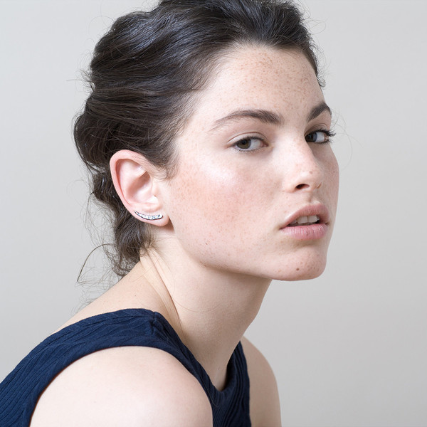 Knobbly Studio Tusk Ear Climbers, Gold Knobbly Studio Tusk Ear Climbers, Gold