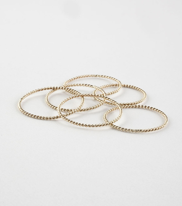 Catbird Twisted Stacker Ring, 14K Yellow Gold Catbird Twisted Stacker Ring, 14K Yellow Gold