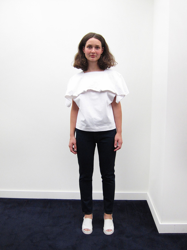 Nancy Stella Soto Jersey Tee Shirt, White Nancy Stella Soto Jersey Tee Shirt, White