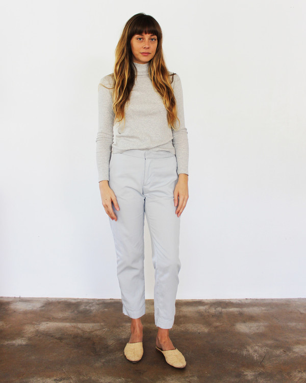 esby ALI RIB TURTLENECK - LT. GREY esby ALI RIB TURTLENECK - LT. GREY