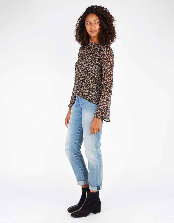 Ganni Bartlett Georgette Blouse Eclipse Miniature Roses Ganni Bartlett Georgette Blouse Eclipse Miniature Roses