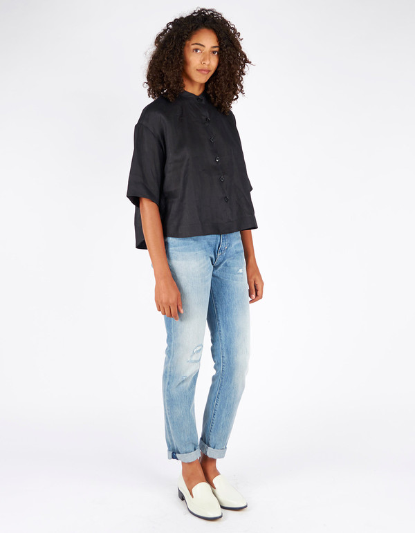 Ursa Minor Tilly Linen Blouse Black Ursa Minor Tilly Linen Blouse Black