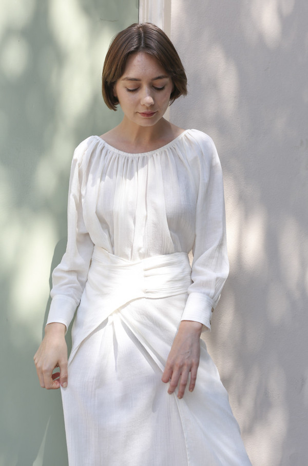Caron Callahan Mathilda Dress in Ivory Caron Callahan Mathilda Dress in Ivory