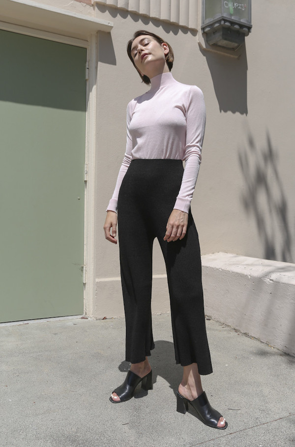 Objects Without Meaning Sweater Rib Pant in Black Objects Without Meaning Sweater Rib Pant in Black
