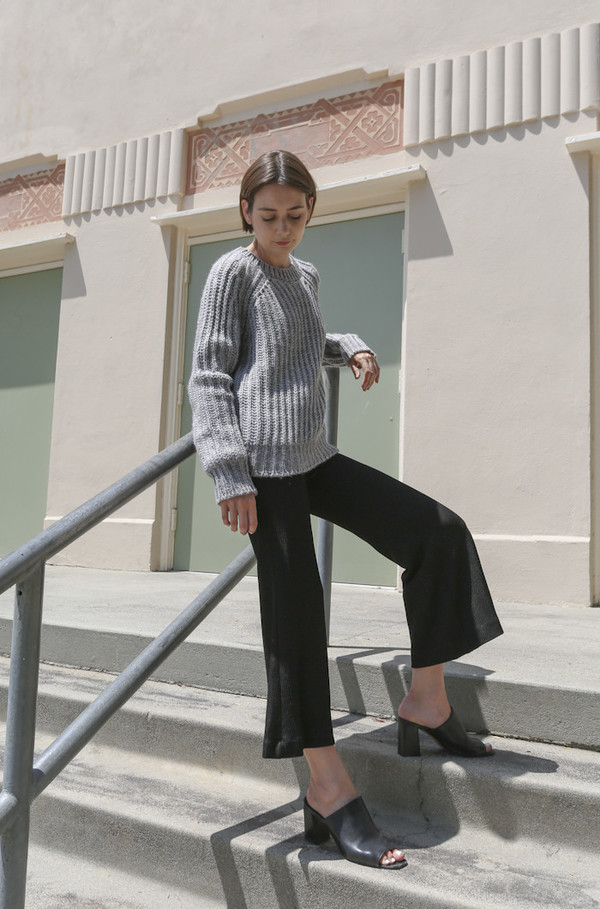 Objects Without Meaning Rib Sweater in Grey Objects Without Meaning Rib Sweater in Grey
