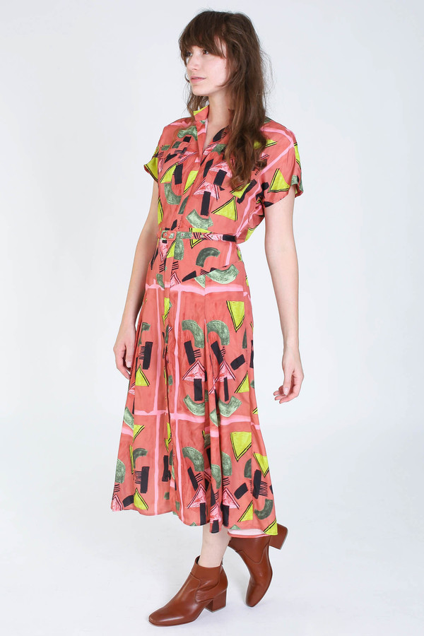 Rachel Comey Marlow dress in clay print Rachel Comey Marlow dress in clay print