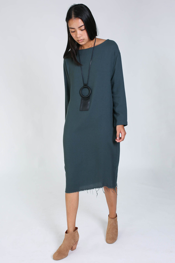 Black Crane Slim dress in dark shadow Black Crane Slim dress in dark shadow