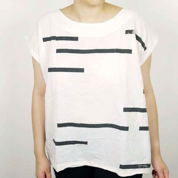 Uzi NYC Rose Broken Stripe Tunic Uzi NYC Rose Broken Stripe Tunic