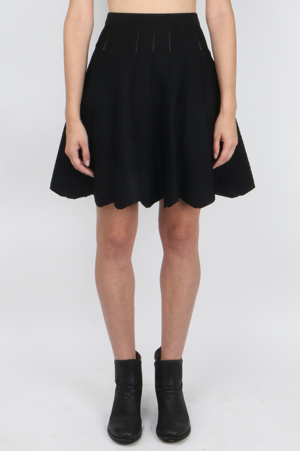 Jonathan Simkhai Cable Knit Flare Skirt Jonathan Simkhai Cable Knit Flare Skirt