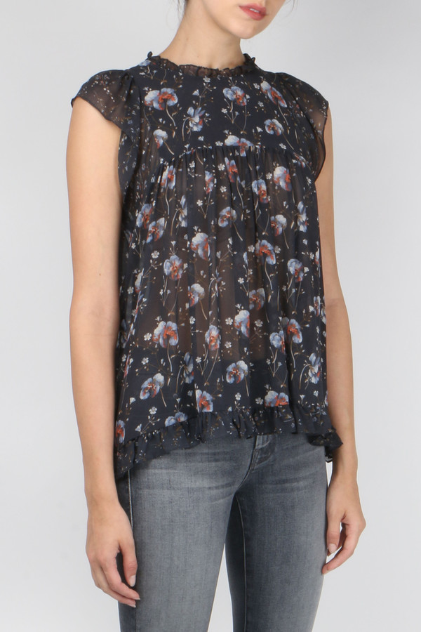 Ulla Johnson Clover Top in Blue Ulla Johnson Clover Top in Blue