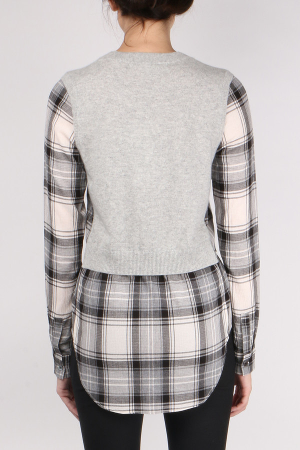 Veronica Beard Mellow Mixed Media Sweater Veronica Beard Mellow Mixed Media Sweater