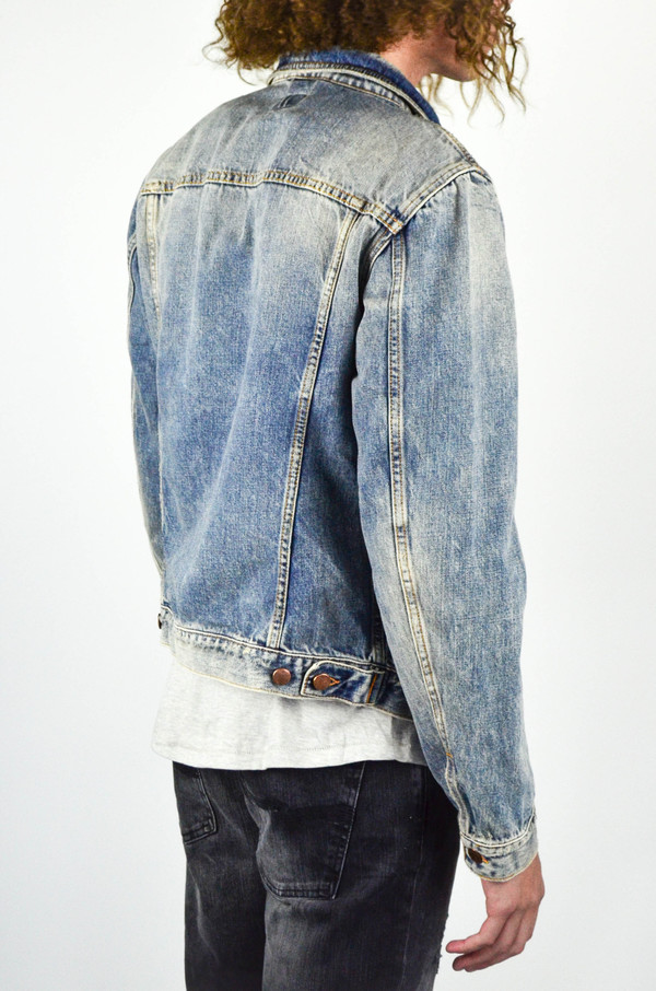 Men's Nudie Billy Shimmering Indigo Denim Jacket Men's Nudie Billy Shimmering Indigo Denim Jacket