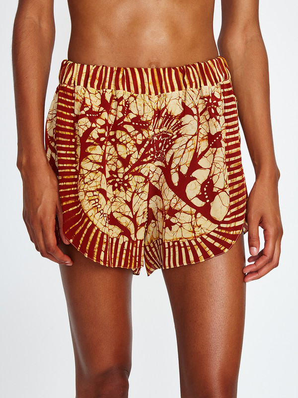 Harare HAVANA SHORT / RUST BATIK Harare HAVANA SHORT / RUST BATIK