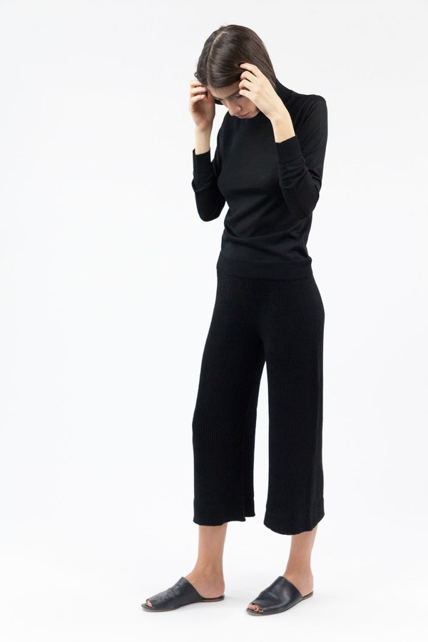 Objects without Meaning Sweater Rib Pant - Black Objects without Meaning Sweater Rib Pant - Black