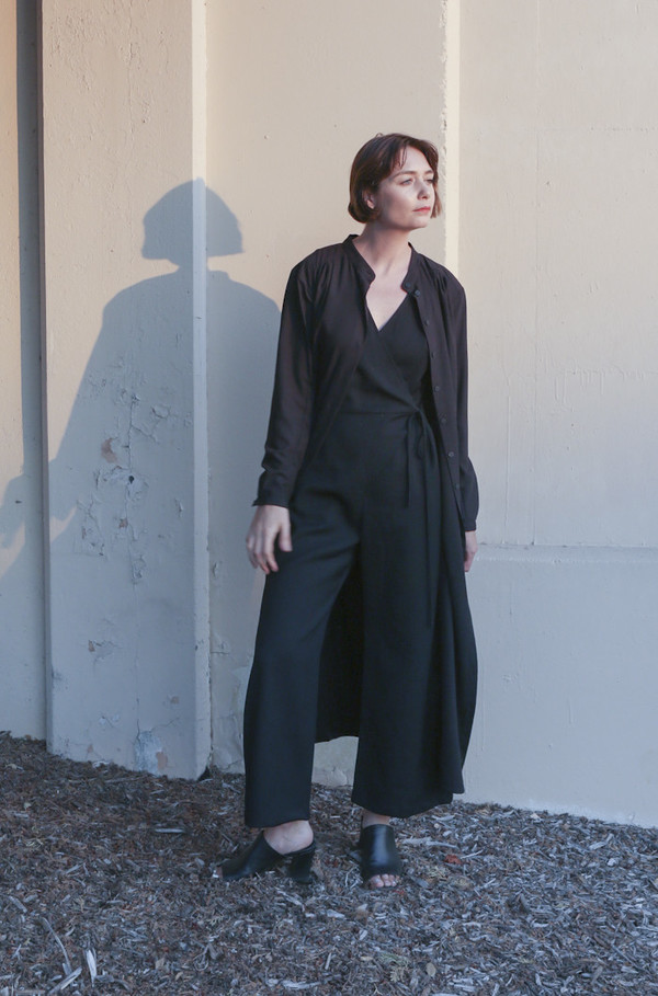 Wolcott : Takemoto Vashon Dress in Black Wolcott : Takemoto Vashon Dress in Black