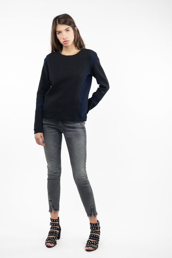 AMO,denim AMO Twist Zip - Smoke AMO,denim AMO Twist Zip - Smoke