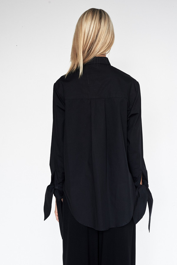 Fabiana Pigna Cotton Kasia Blouse - Black Fabiana Pigna Cotton Kasia Blouse - Black