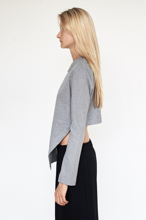 Assembly New York Poly Heather L/S Bevel Top Assembly New York Poly Heather L/S Bevel Top