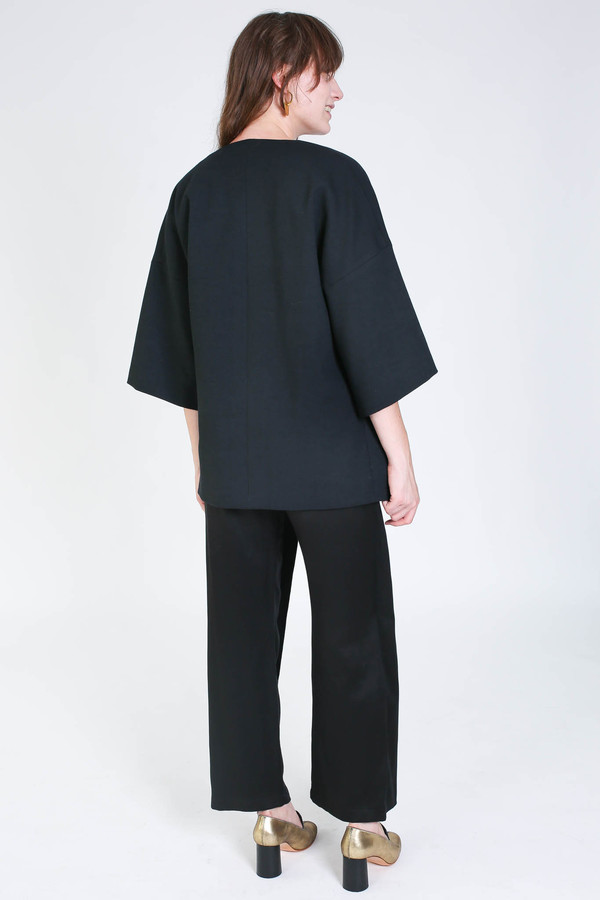 Obakki Coat in black Obakki Coat in black
