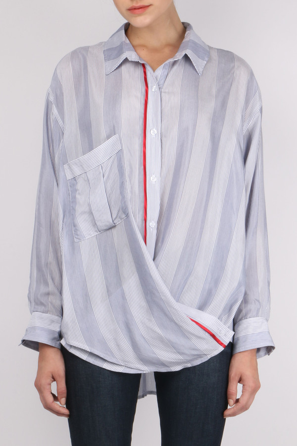 Smythe Twoforone Boyfriend Shirt Smythe Twoforone Boyfriend Shirt