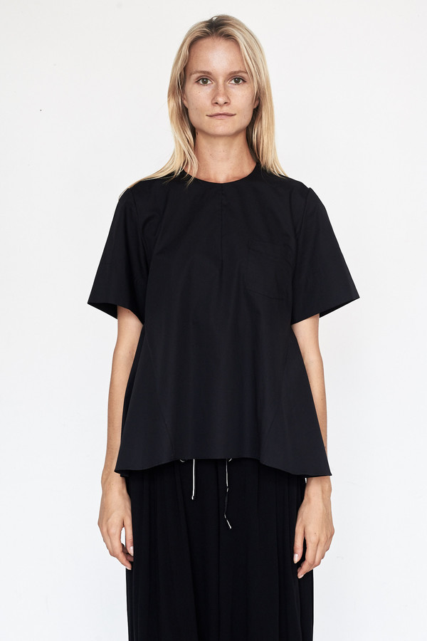 Fabiana Pigna Cotton Larissa Blouse - Black Fabiana Pigna Cotton Larissa Blouse - Black