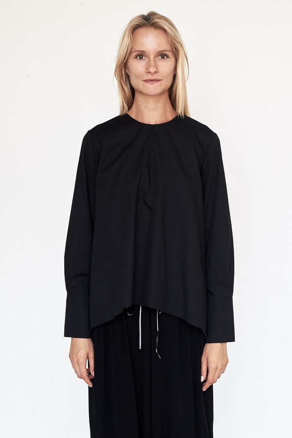 Fabiana Pigna Cotton Luisa Blouse - Black Fabiana Pigna Cotton Luisa Blouse - Black