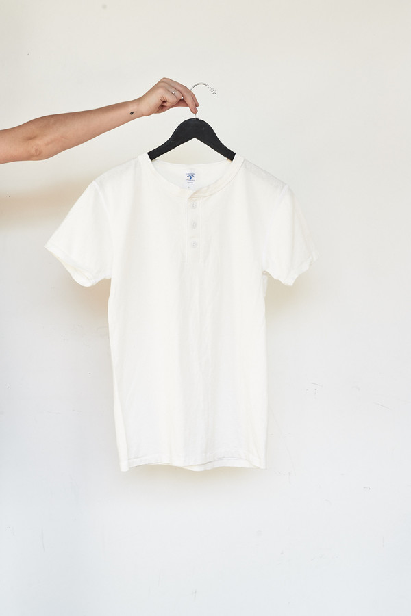 Velva Sheen Cotton S/S Henley Tee Velva Sheen Cotton S/S Henley Tee