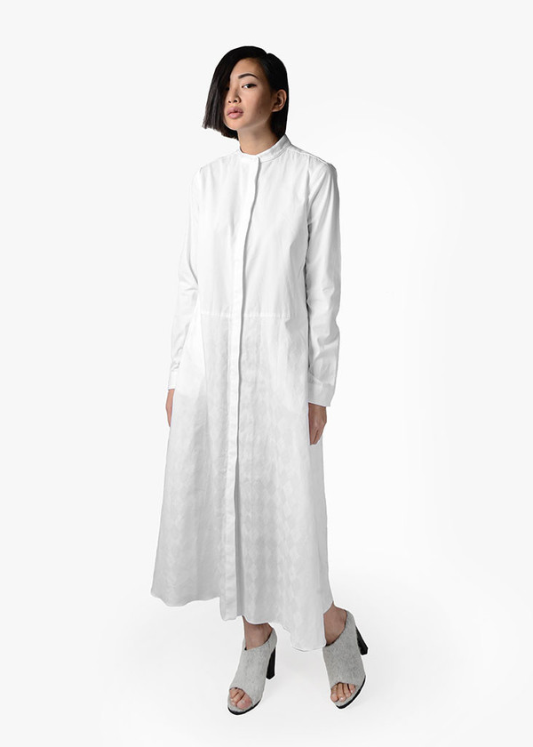 Svilu - Band Collar Shirtdress Svilu - Band Collar Shirtdress