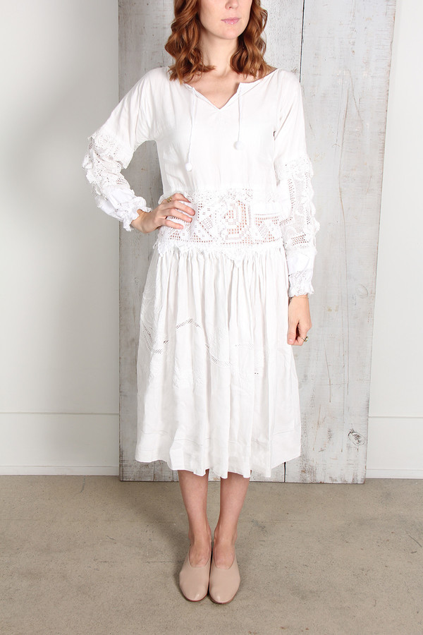 Place Nationale PEASANT LACE DRESS Place Nationale PEASANT LACE DRESS