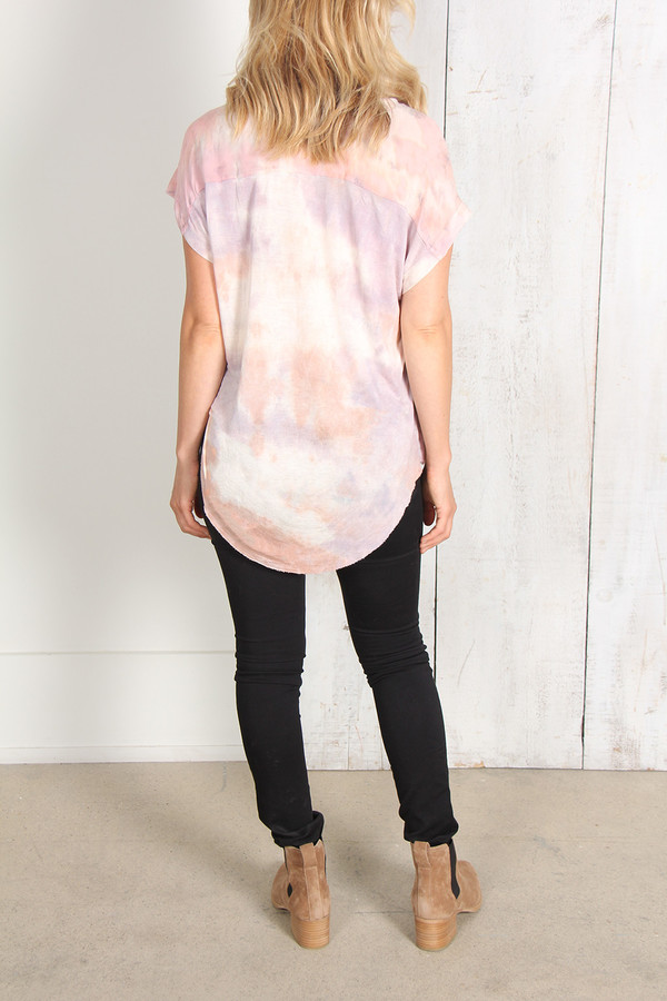 Raquel Allegra SHIRRED COMBO TOP Raquel Allegra SHIRRED COMBO TOP