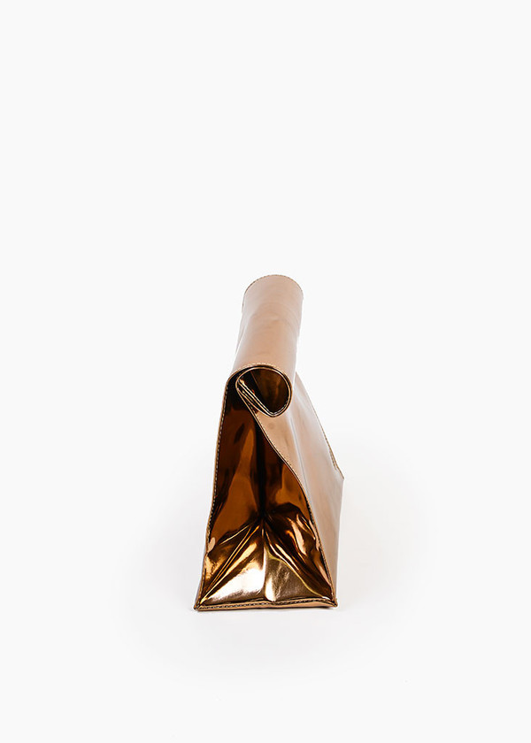 S M K - Copper Foldover Bag S M K - Copper Foldover Bag