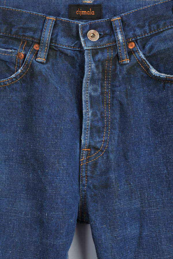 Medum Repair Ankle Cut Jeans by Chimala Medum Repair Ankle Cut Jeans by Chimala
