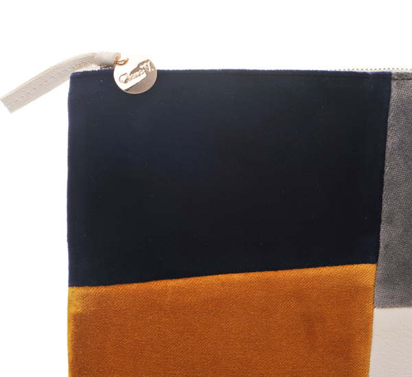 Velvet Patchwork Clutch by Clare V. Velvet Patchwork Clutch by Clare V.