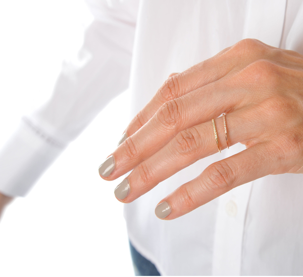 Gabriela Artigas 14K Yellow Mini Axis Pave Ring Gabriela Artigas 14K Yellow Mini Axis Pave Ring