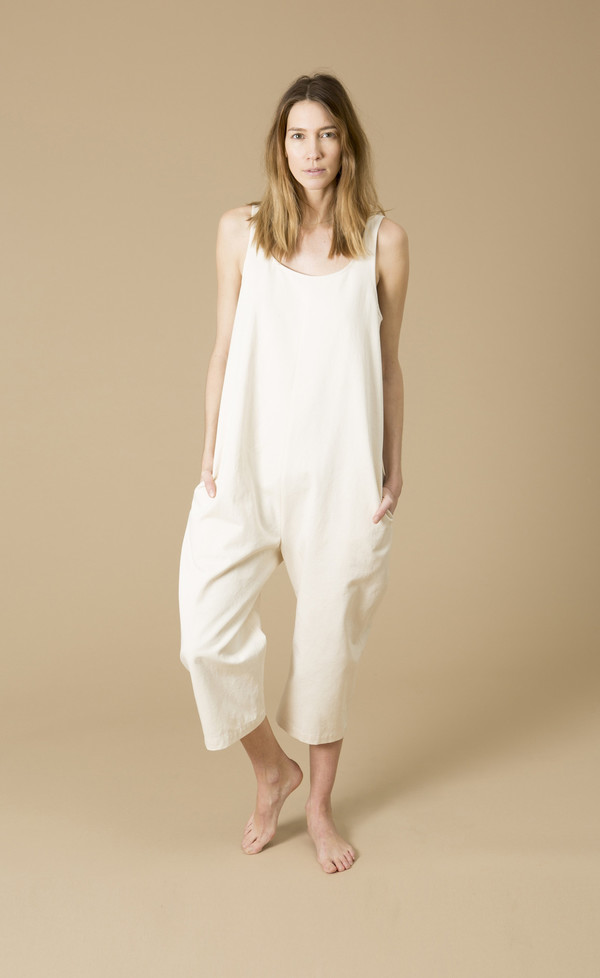 Ilana Kohn Gary Jumpsuit, Navy, Cotton Washed Twill Ilana Kohn Gary Jumpsuit, Navy, Cotton Washed Twill