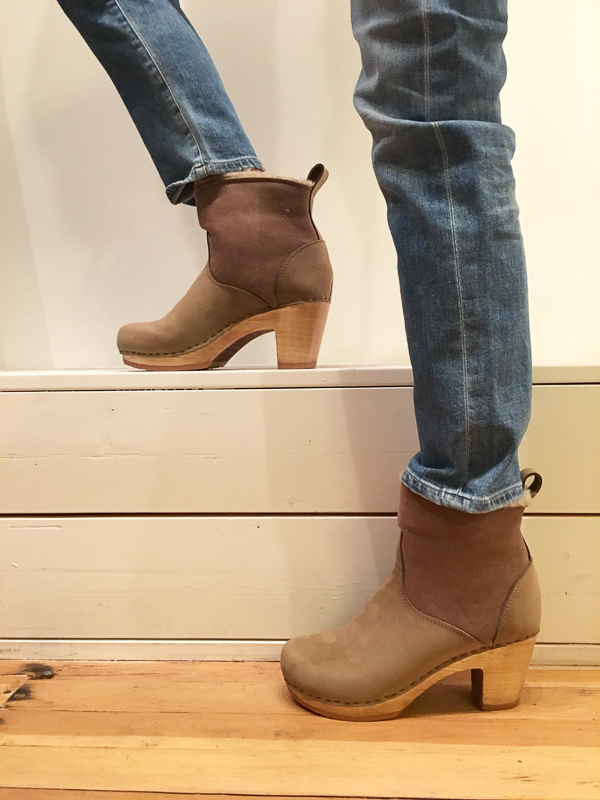 no. 6 5" pull on shearling boot - high heel no. 6 5" pull on shearling boot - high heel