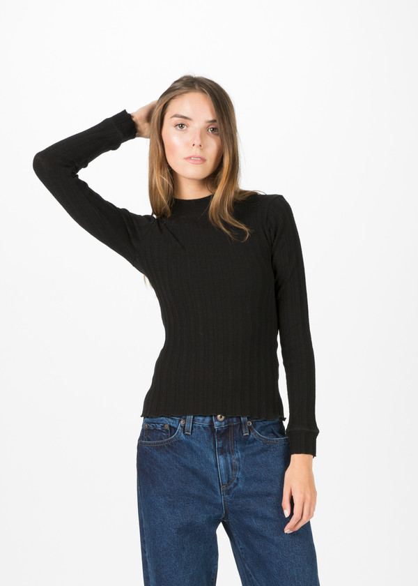 Simon Miller Mira Longsleeve Ribbed Tee Simon Miller Mira Longsleeve Ribbed Tee