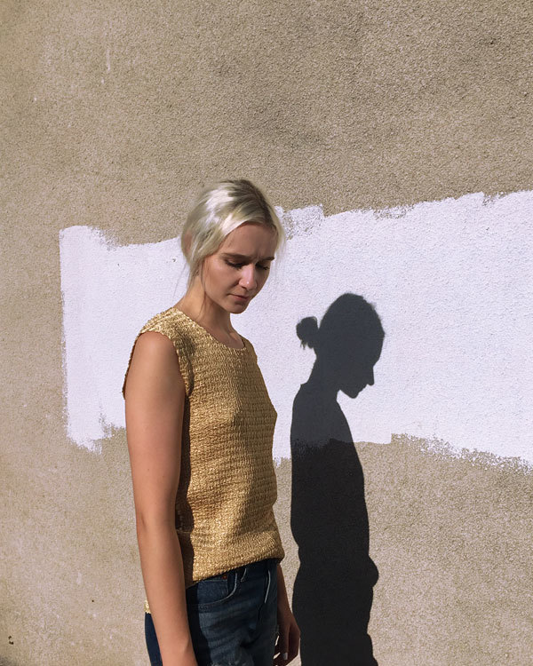 Kaleidos Vintage Gold Textured Top Kaleidos Vintage Gold Textured Top