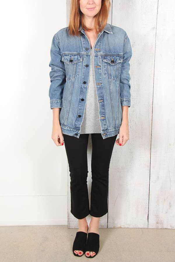 ALEXANDER WANG DAZE OVERSIZE DENIM JACKET ALEXANDER WANG DAZE OVERSIZE DENIM JACKET