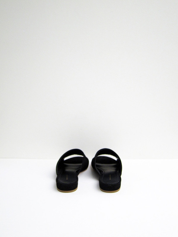 Mansur Gavriel Flat Mule, Black Suede Mansur Gavriel Flat Mule, Black Suede
