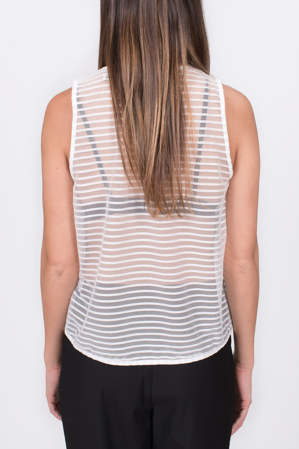 The Lady & the Sailor Keyhole Tank Sheer Stripe The Lady & the Sailor Keyhole Tank Sheer Stripe