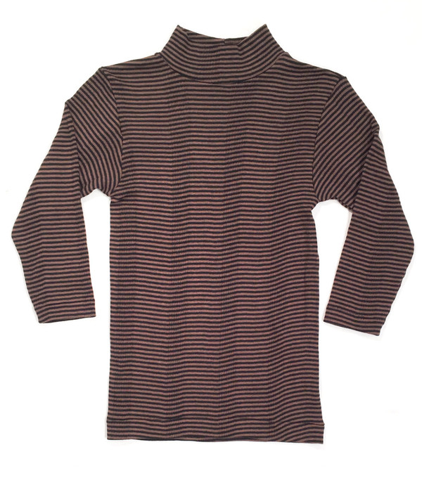 Curator Ida Stripe Mock Neck Top Curator Ida Stripe Mock Neck Top