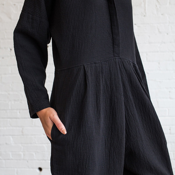 Black Crane Quilted Jumper Black Crane Quilted Jumper