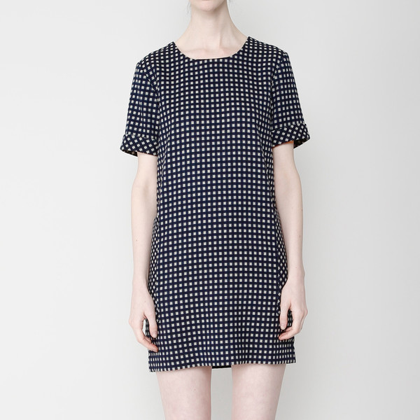 7115 by Szeki Pocket Shift Dress- Plaid FW16 7115 by Szeki Pocket Shift Dress- Plaid FW16
