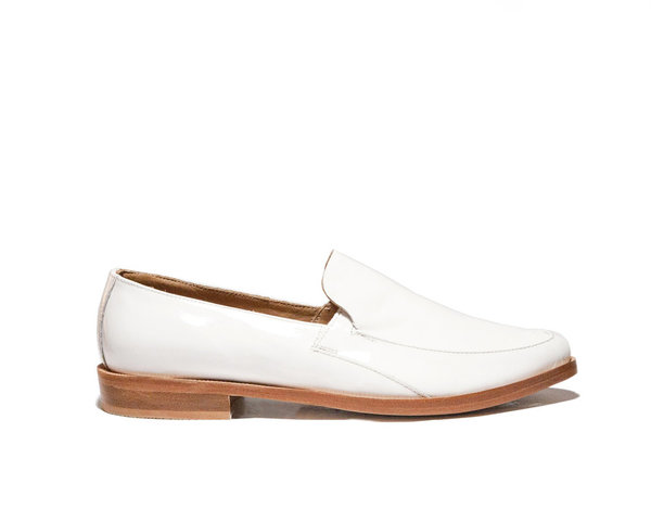 zou xou Loafer in White Patent zou xou Loafer in White Patent
