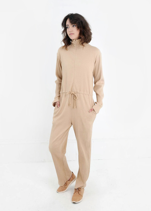 Baserange Nude Doha Ribbed Jumpsuit Baserange Nude Doha Ribbed Jumpsuit