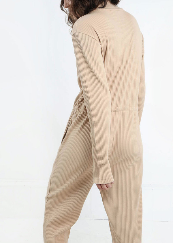 Baserange Nude Doha Ribbed Jumpsuit Baserange Nude Doha Ribbed Jumpsuit